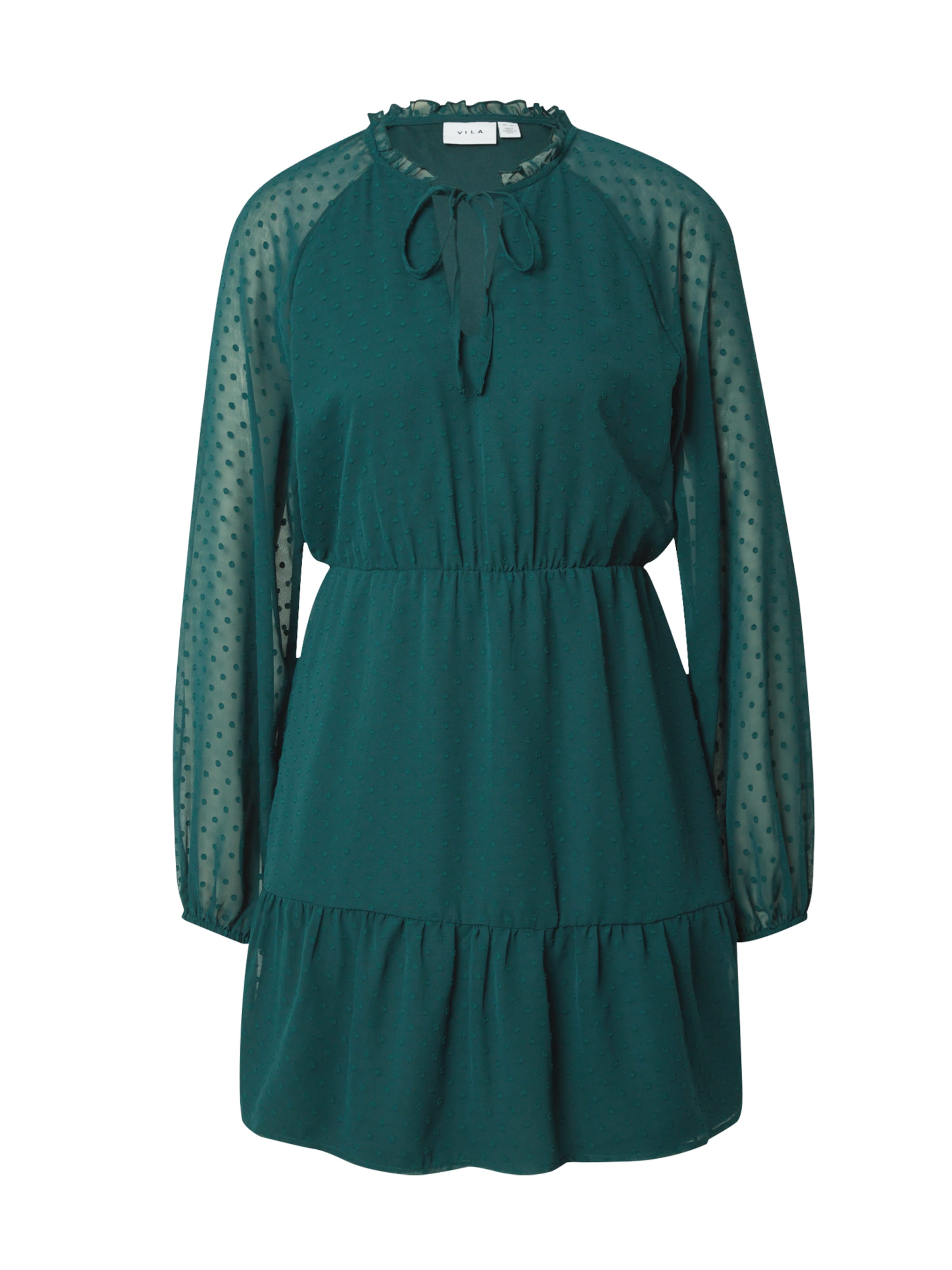 VILA Dress 'Dobby' in Green: front