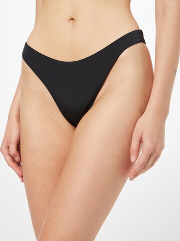 WEEKDAY Bikini Bottoms in Black: front