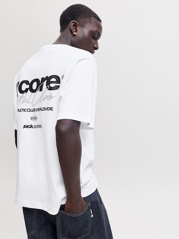 Maglietta 'JCOCLUB' di JACK & JONES in bianco: frontale