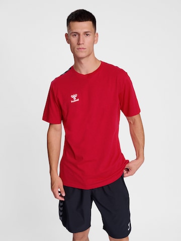 Hummel Functioneel shirt in Rood: voorkant