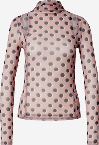 smėlio HUGO Marškinėliai 'Daveria': priekis