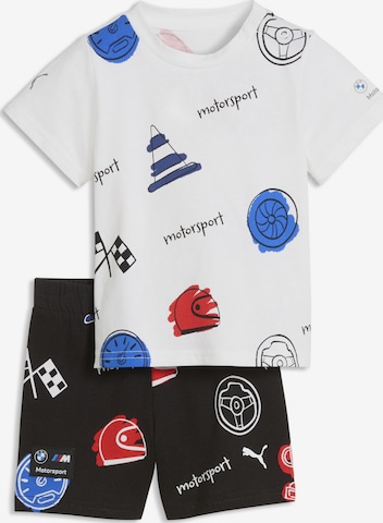 PUMA Trainingspak 'BMW M Motorsport Essentials' in Zwart: voorkant