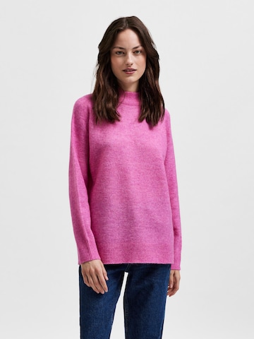 SELECTED FEMME Sweater 'Lulu' in Pink: front