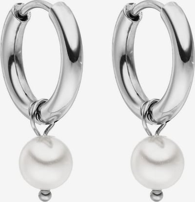 PURELEI Ohrringe 'Diligence' in silber / perlweiß, Produktansicht