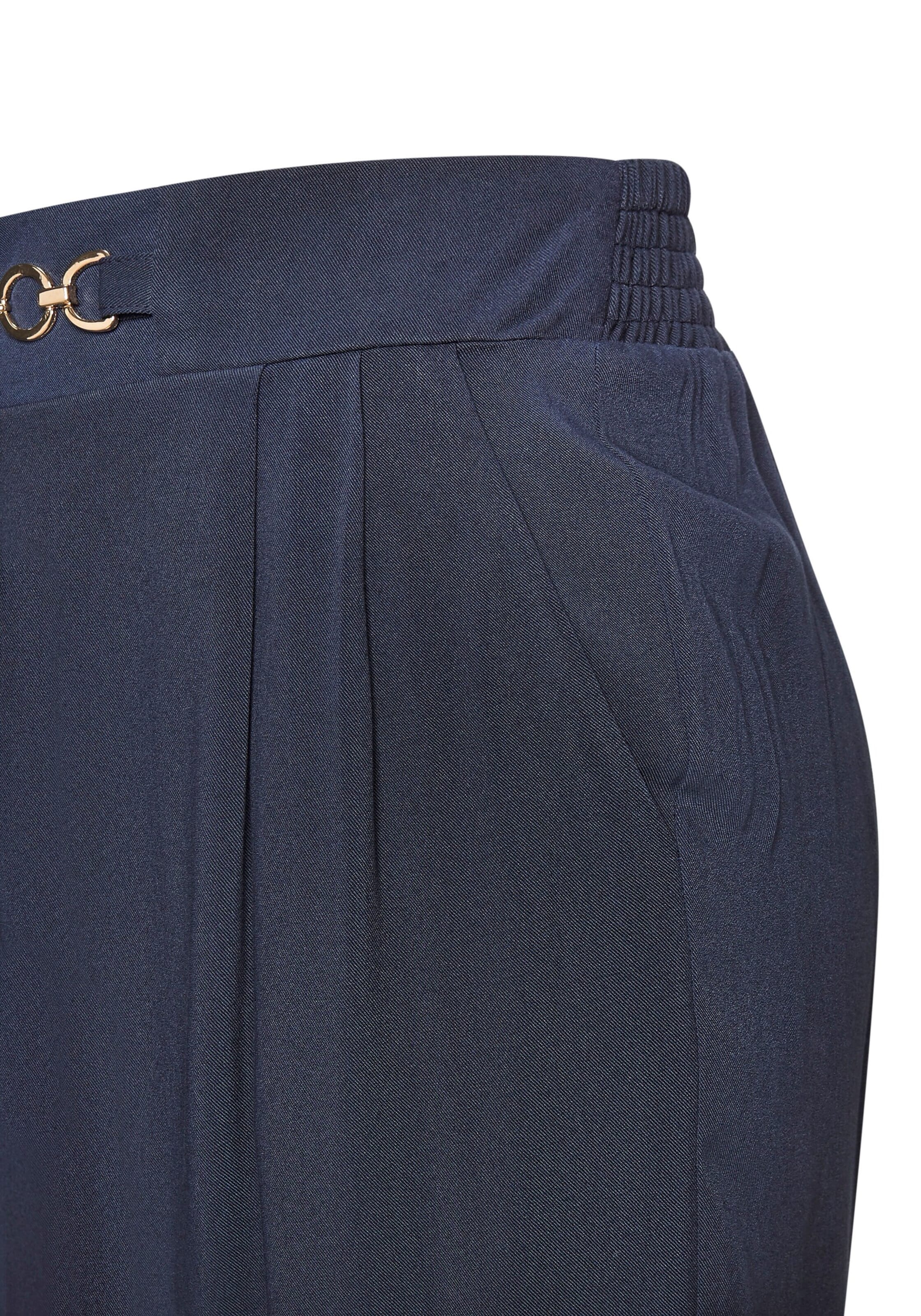 VIVANCE Обычный Брюки со складками в Синий