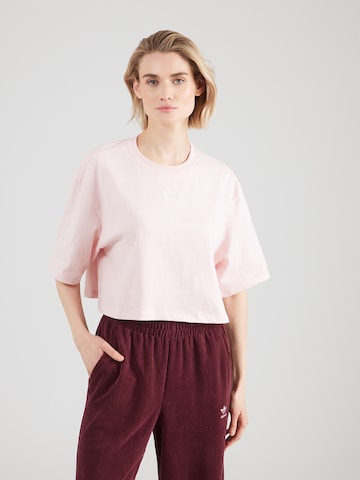Tricou 'ESS' de la ADIDAS ORIGINALS pe roz: față