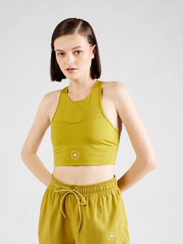 ADIDAS BY STELLA MCCARTNEY Bustier Sport-BH in Gelb: Vorderseite