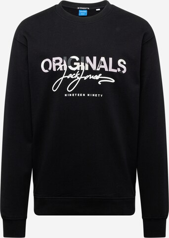 Sweat-shirt 'ARUBA' JACK & JONES en noir : devant