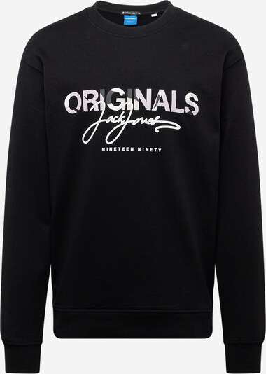 JACK & JONES Sweatshirt 'ARUBA' in de kleur Beige / Rosa / Zwart / Wit, Productweergave