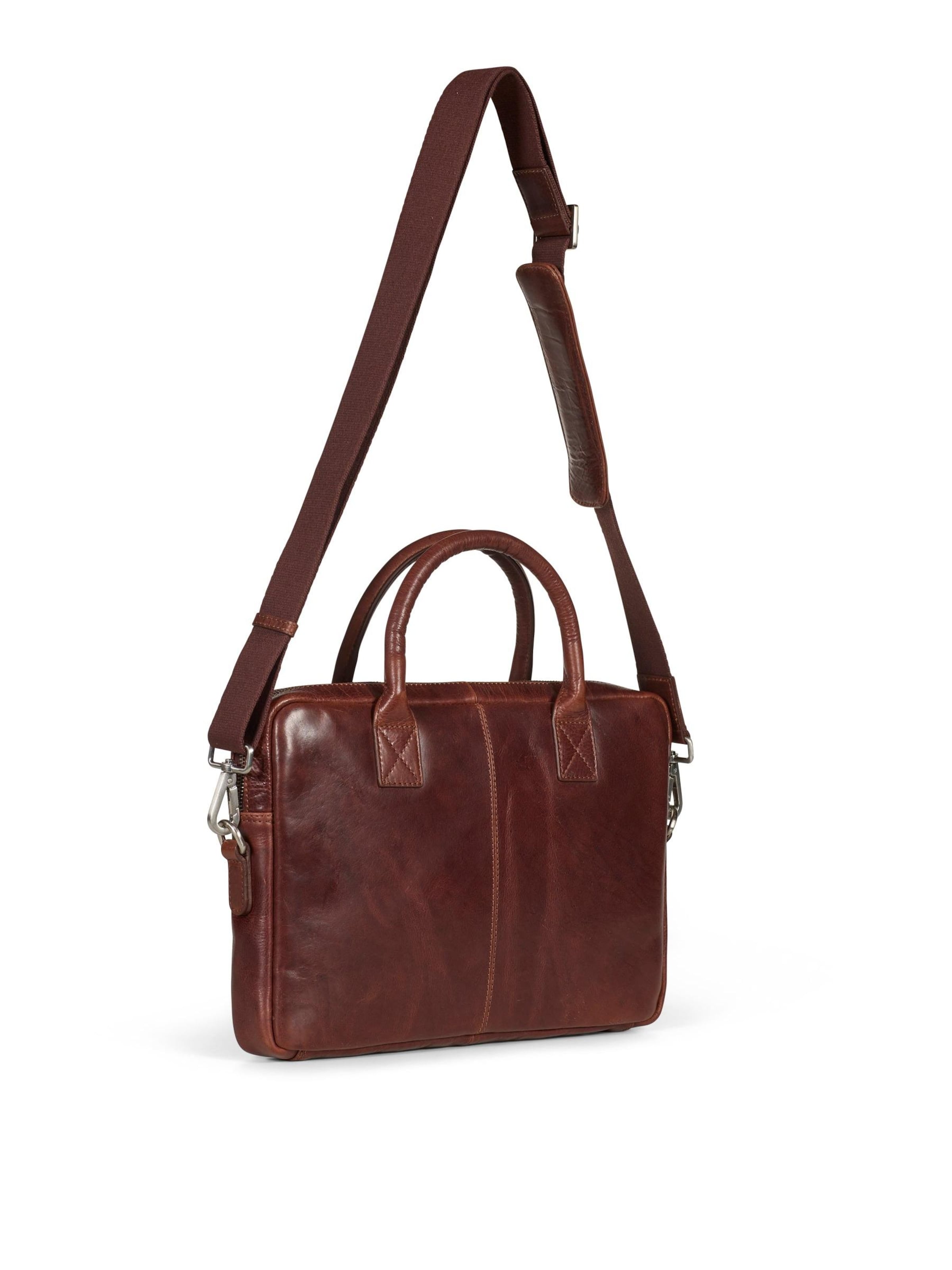 Howard London Laptop bag 'Laptop Bag Evan Brown' in Brown