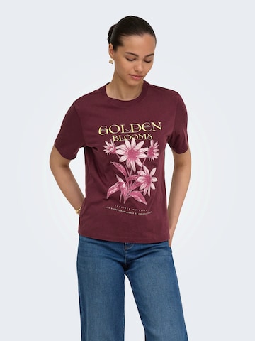 ONLY - Camiseta 'ONLLUCY MONJA' en lila: frente