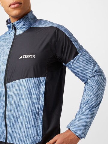 ADIDAS TERREX - Chaqueta de chándal 'Trail' en azul