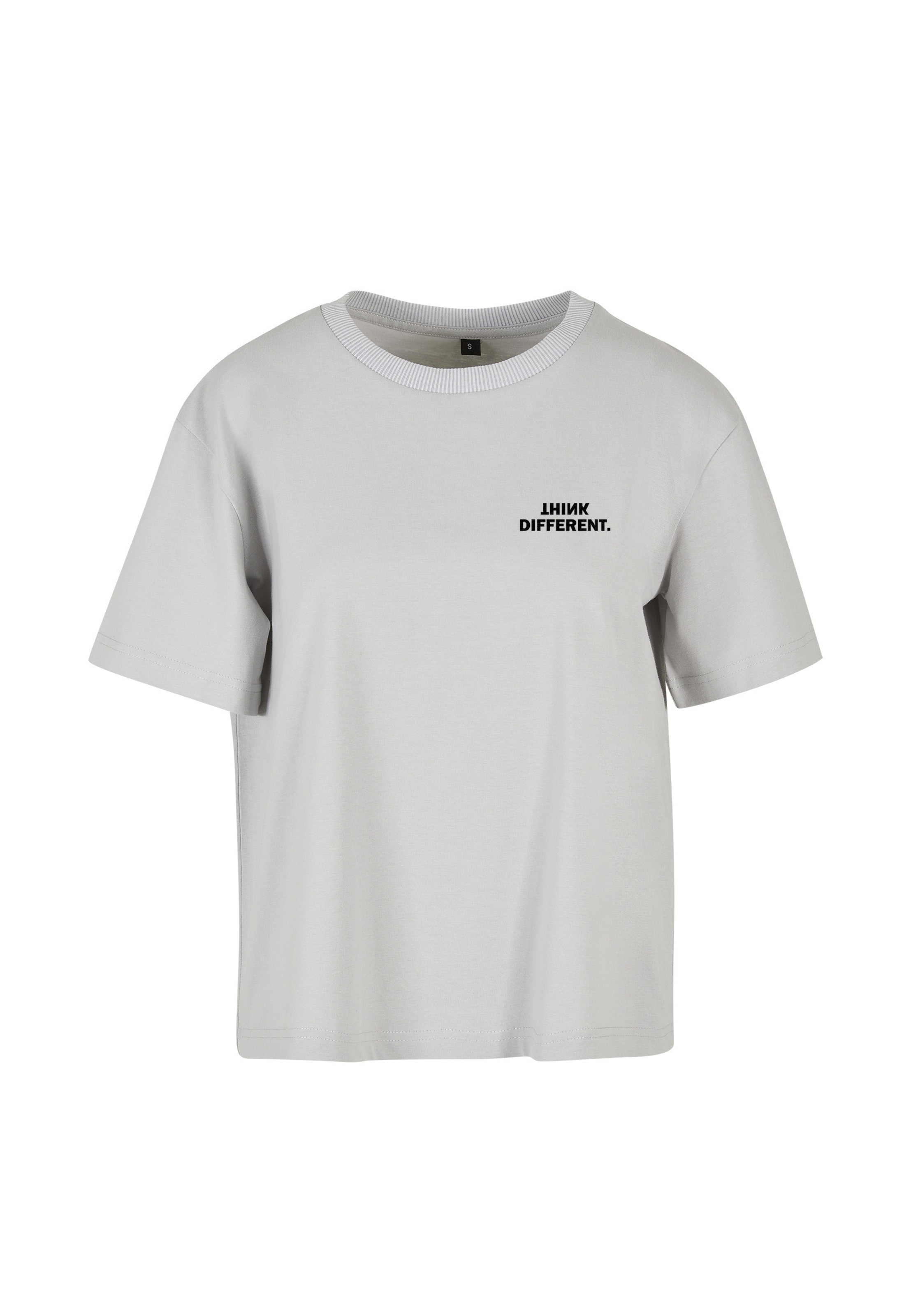 Urban Classics Shirt 'Think Everyday' in Grau: Vorderseite