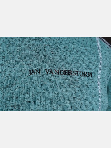 Jan Vanderstorm Strickfleecejacke 'Yul' in Grün