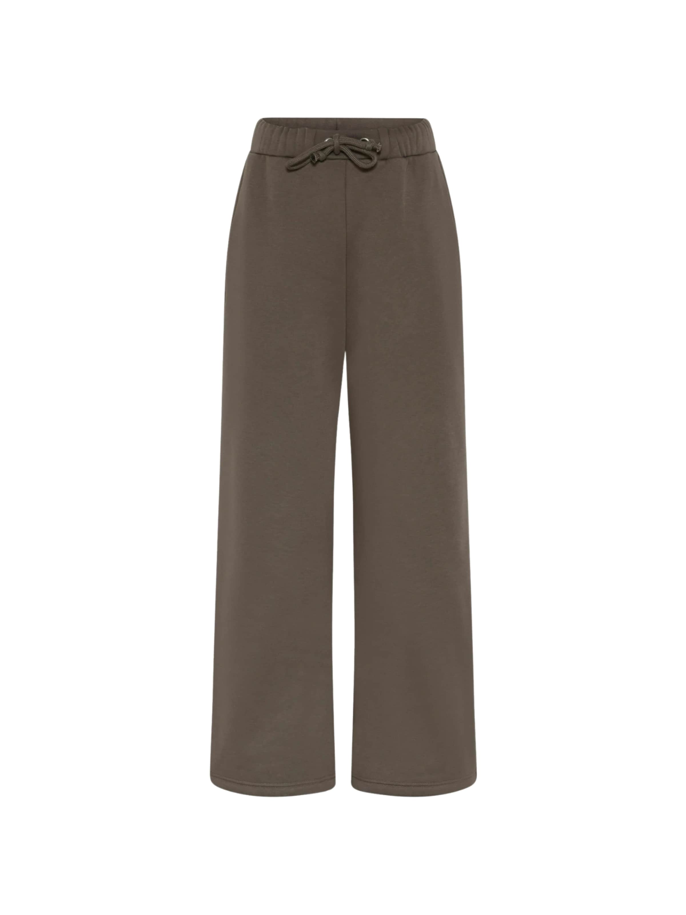 Regular Pantalon ' Millie ' Girlfriend Collective en marron : devant