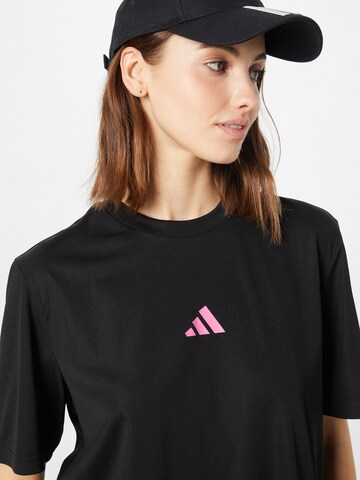 T-Shirt fonctionnel 'Court Graphic' ADIDAS PERFORMANCE en noir