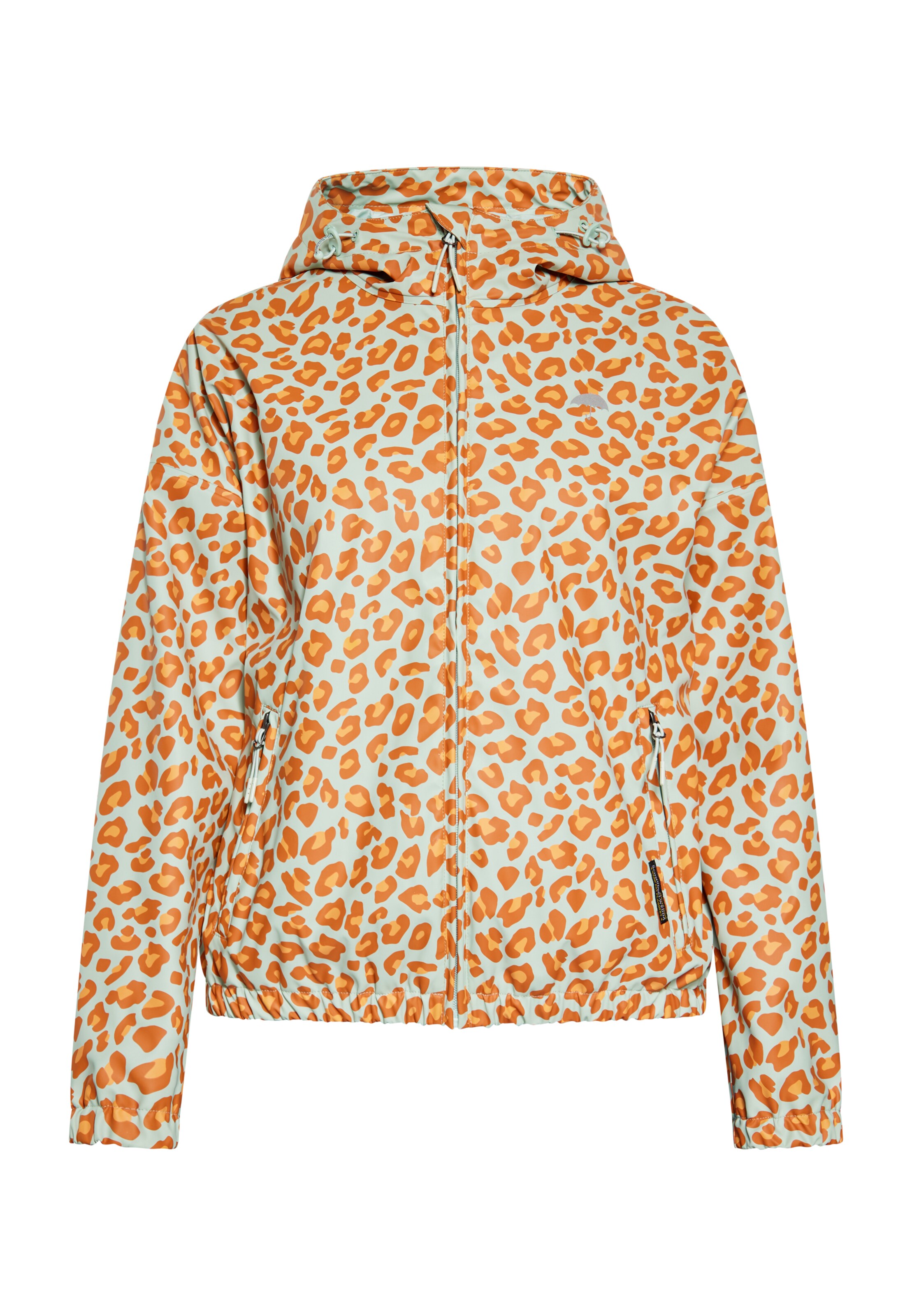 Schmuddelwedda Toiminnallinen takki värissä oranssi: etupuoli