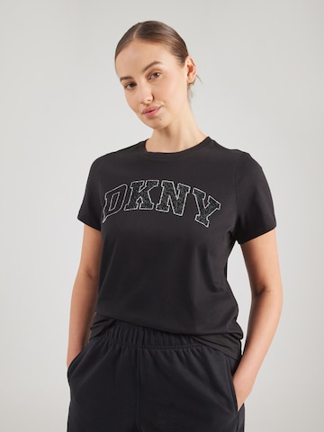 DKNY Performance Функциональная футболка в Черный: спереди