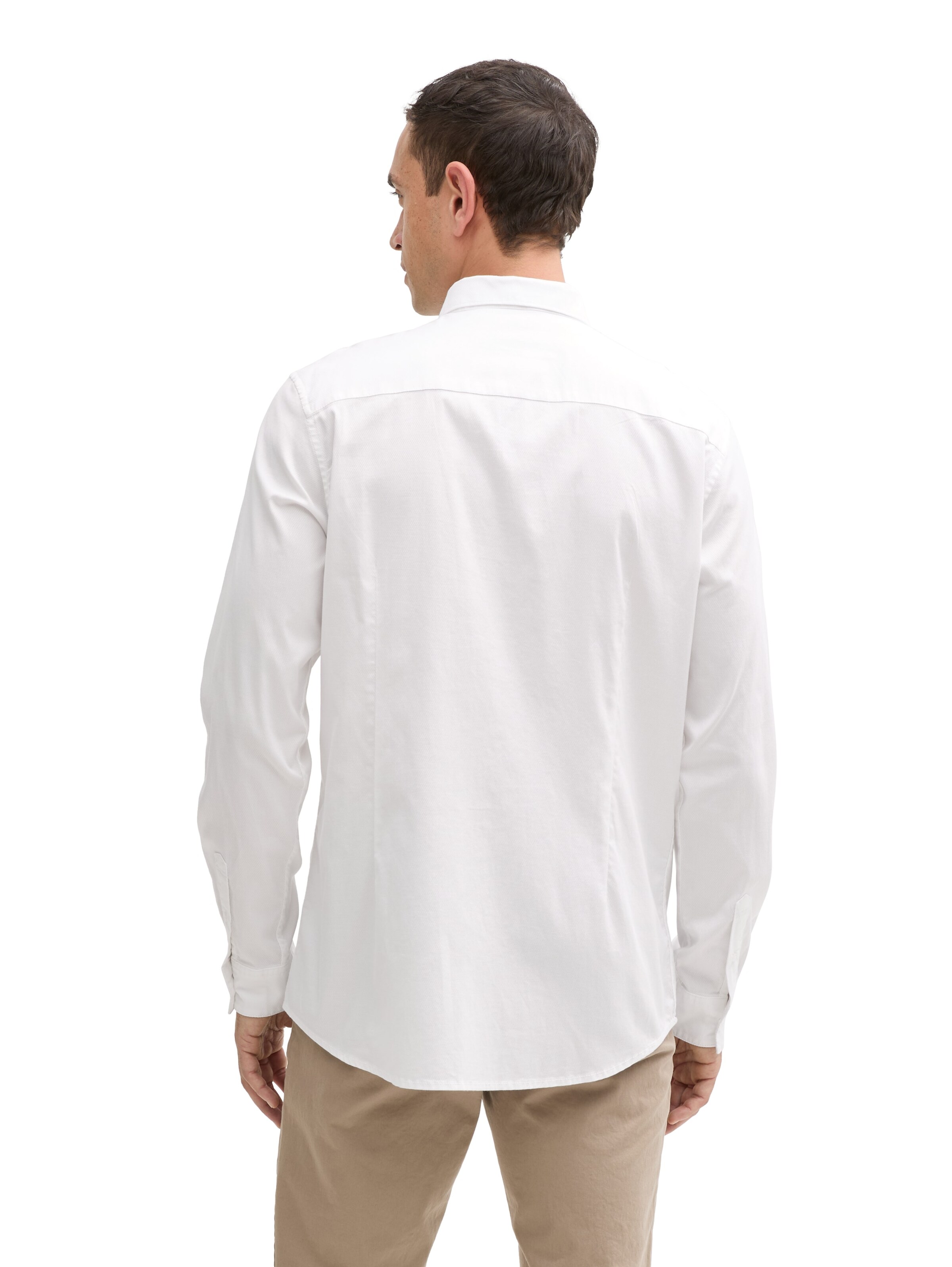 TOM TAILOR Slim Fit Hemd in Weiß
