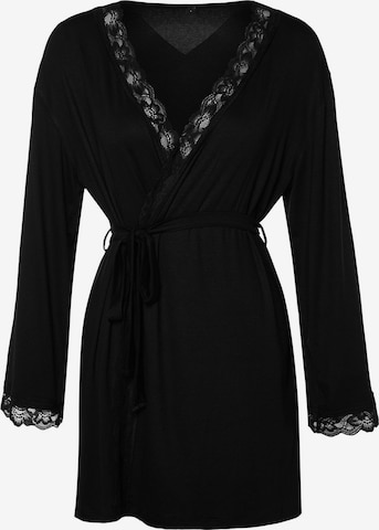 Robe de chambre Trendyol en noir : devant
