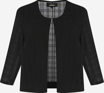 usha BLACK LABEL - Chaqueta de entretiempo en negro: frente