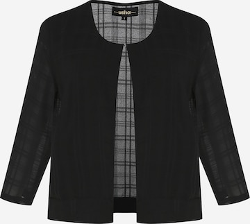 usha BLACK LABEL Between-Season Jacket in Black: front