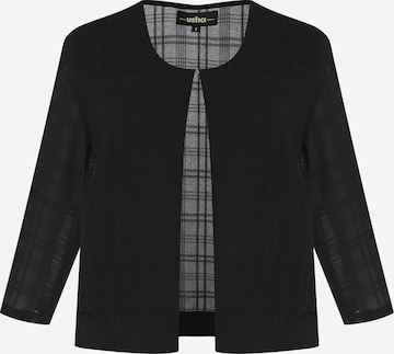 usha BLACK LABEL - Chaqueta de entretiempo en negro: frente