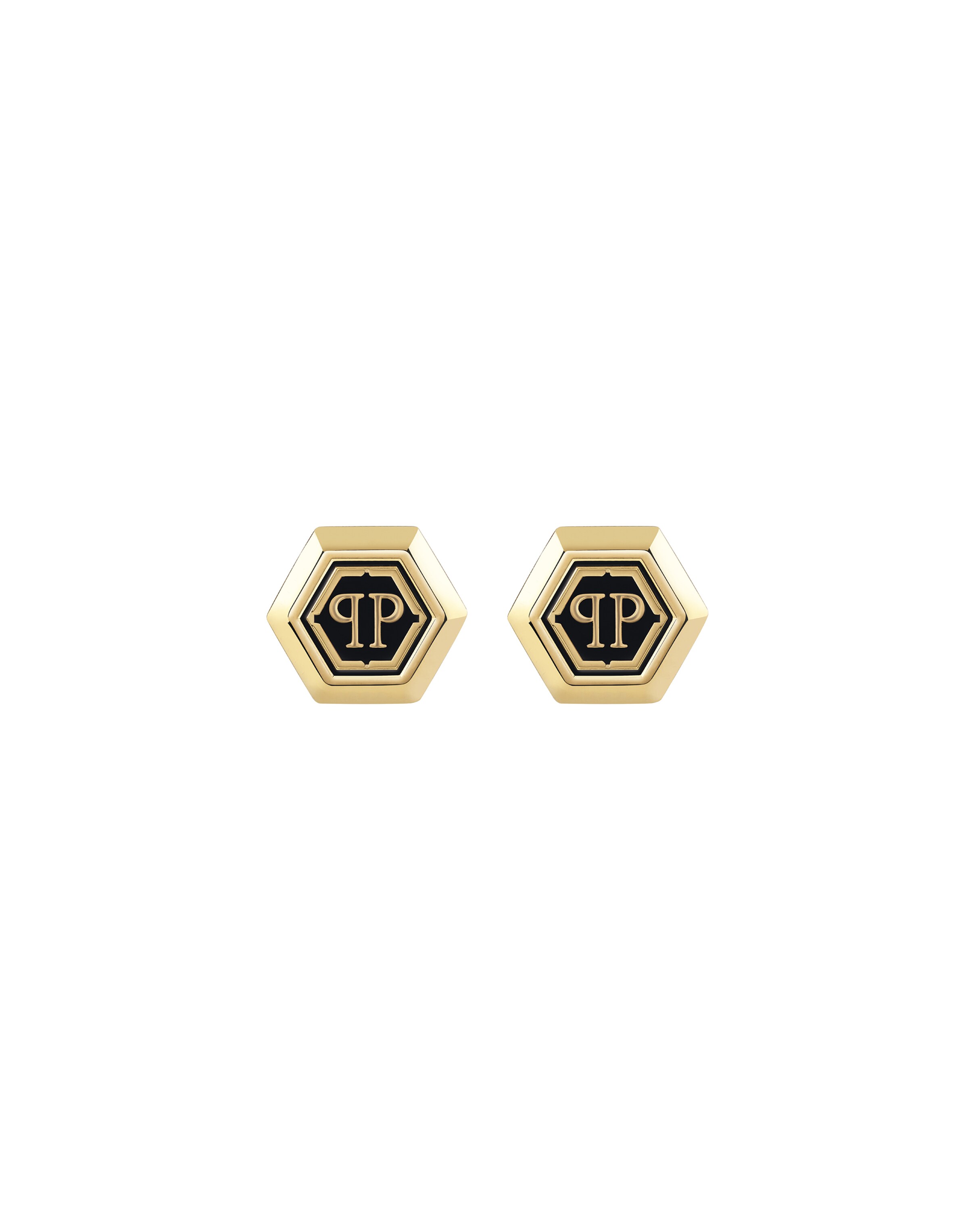 Philipp Plein - Botões de punho em ouro: frente
