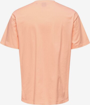 Only & Sons Shirt 'Fred' in Orange