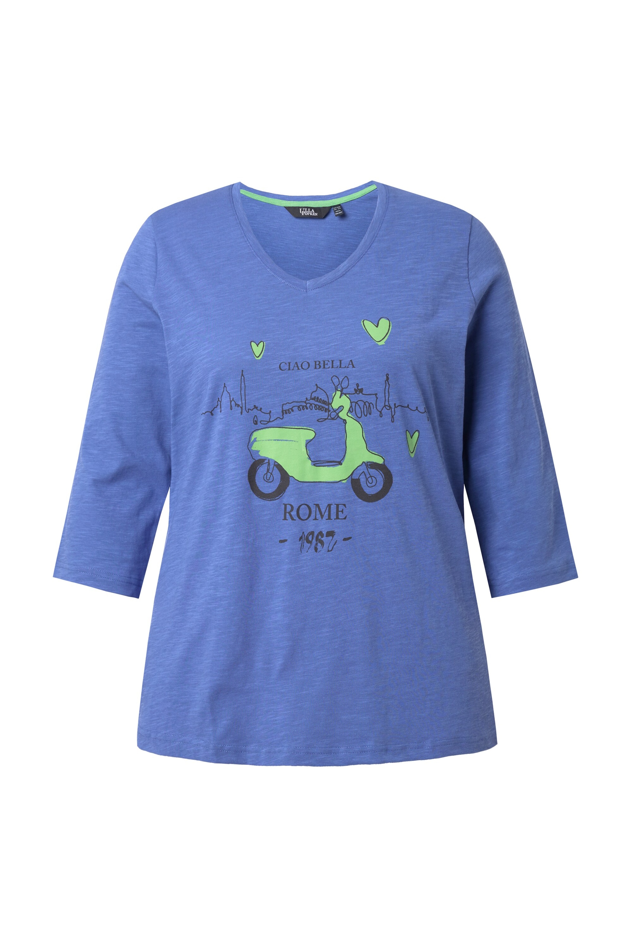 Ulla Popken Shirt in Blauw: voorkant