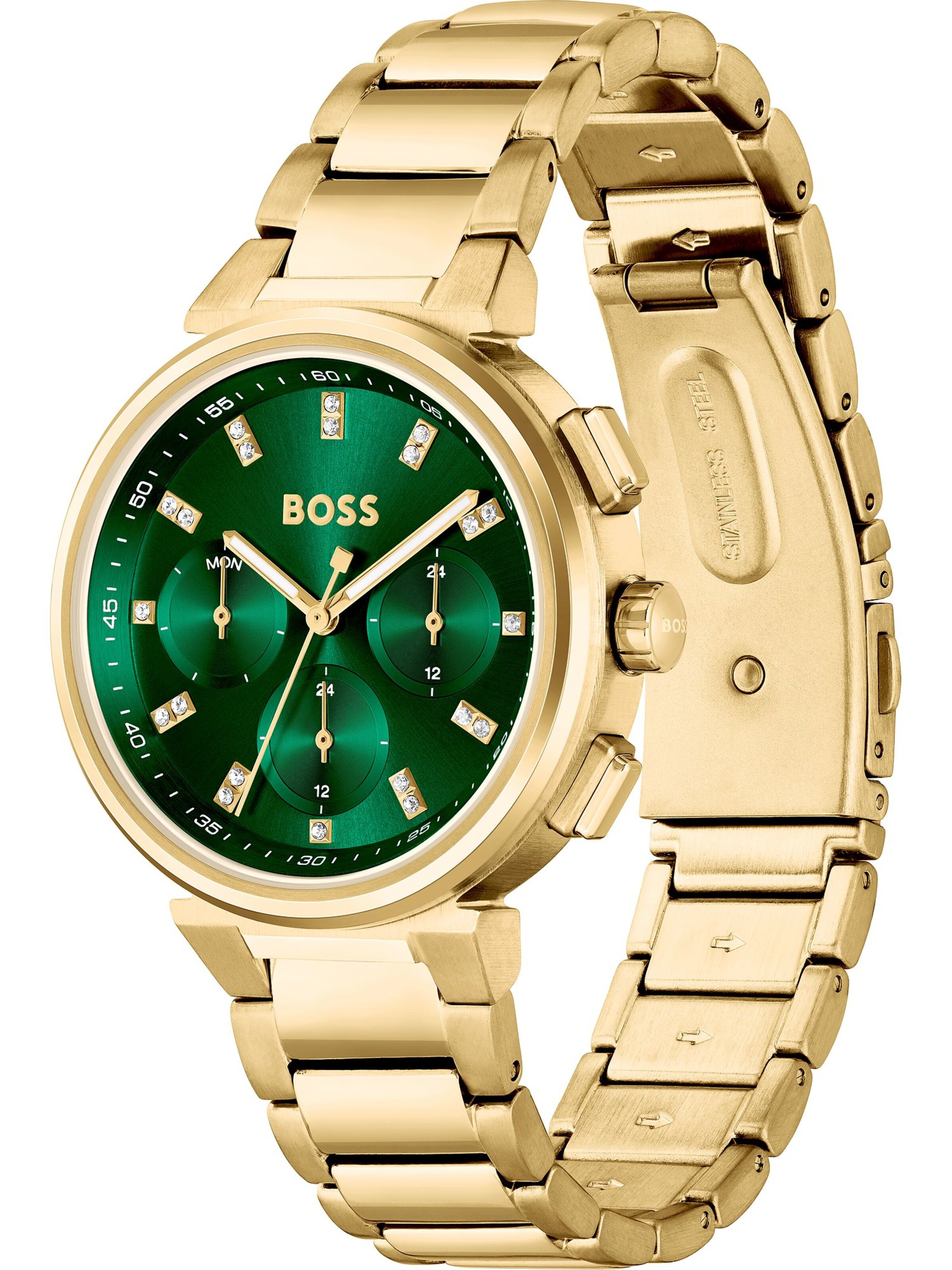 BOSS Аналоговые часы в Золотой