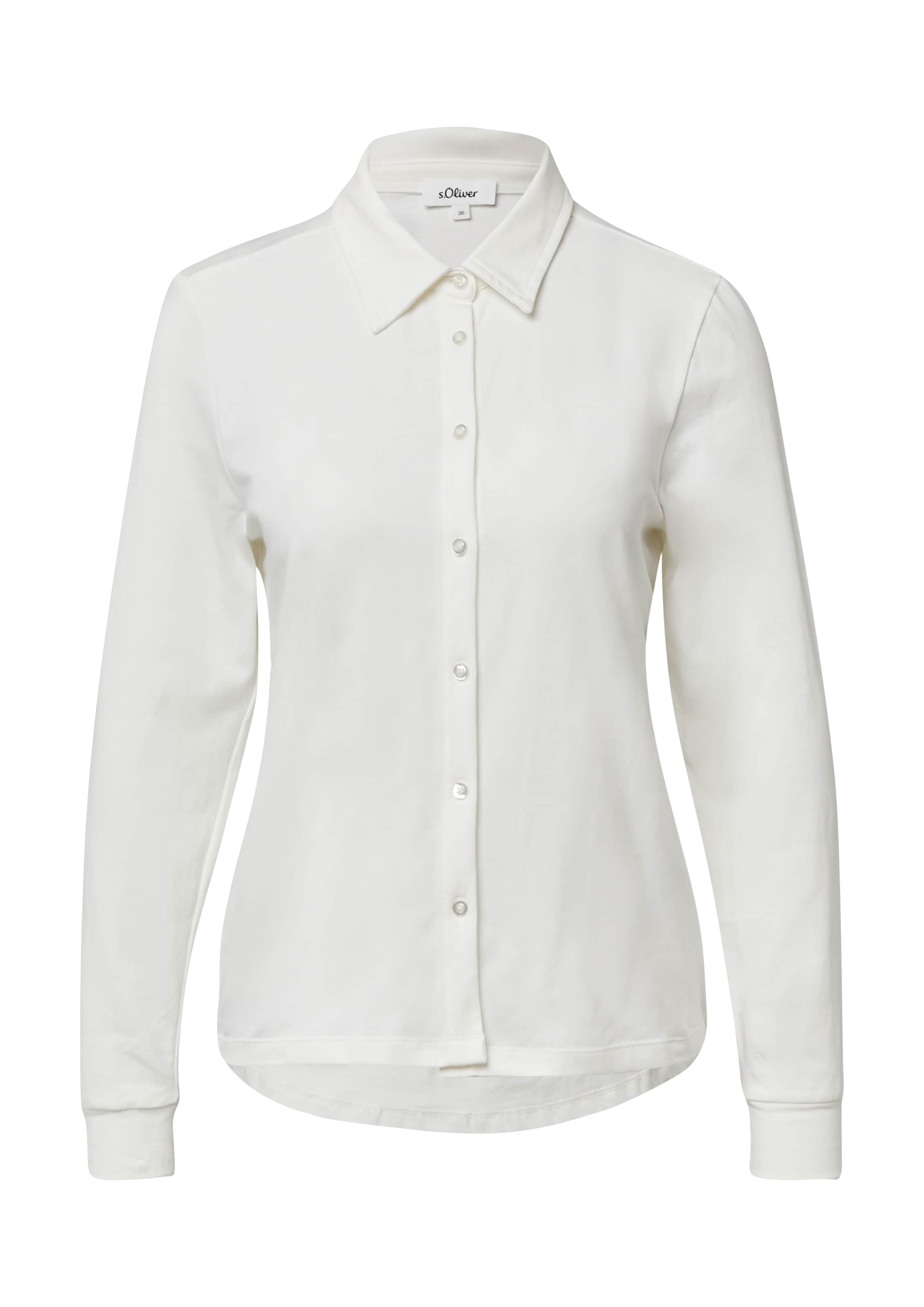 s.Oliver Blouse in Wit: voorkant