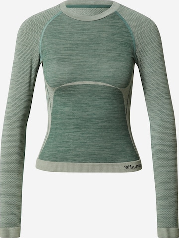 Hummel Функциональная футболка в Зеленый: спереди