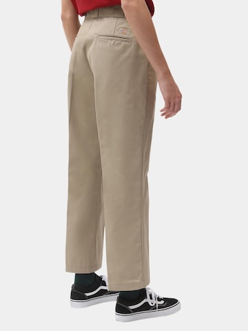 DICKIES Szabványos Ráncos nadrág '874 Cropped' - bézs