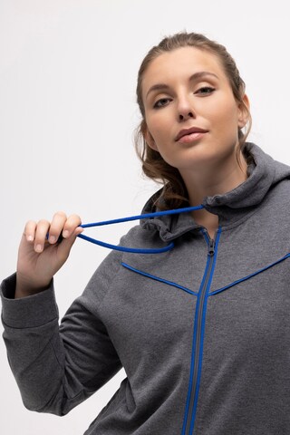 Ulla Popken Sweat jacket in Grey