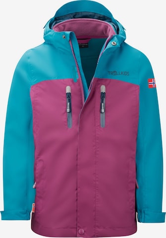 TROLLKIDS Outdoor jacket in Purple: front