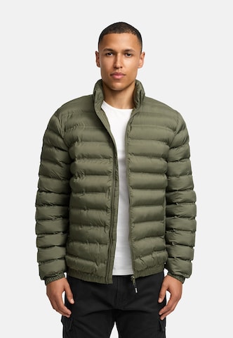 INDICODE JEANS Übergangsjacke 'Bjarne' in Grün: Vorderseite