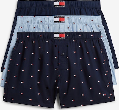 S dydžio Boxer trumpikės 'Heritage' iš TOMMY HILFIGER, spalva – tamsiai mėlyna / šviesiai mėlyna / raudona / balta, Prekių apžvalga