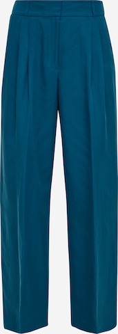 Wide Leg Pantalon à pince s.Oliver BLACK LABEL en bleu : devant