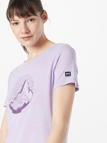 super.natural Performance Shirt 'MOUNTAIN MANDALA' in Purple