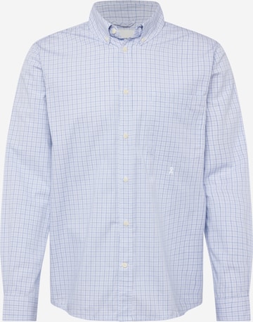 ARMEDANGELS Comfort fit Button Up Shirt 'MAARCES' in Blue: front