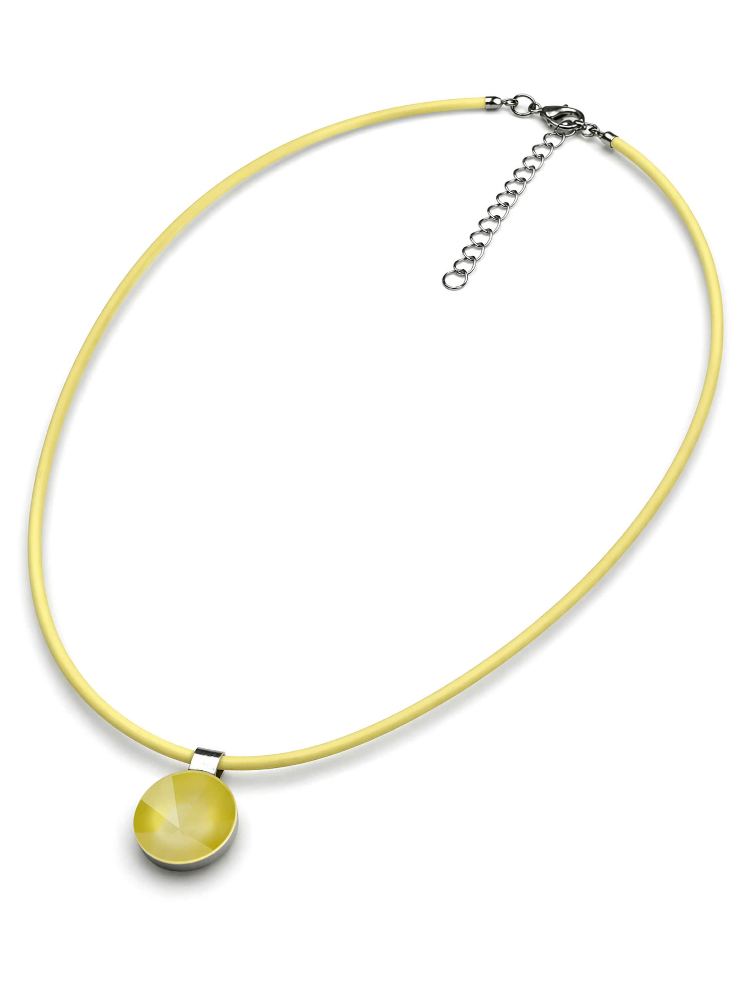 COLLEZIONE ALESSANDRO Necklace 'Frankfurt' in Yellow: front
