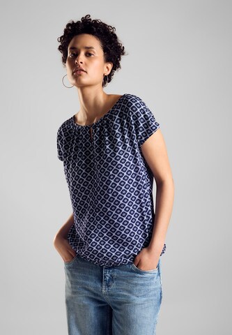 STREET ONE T-Shirt in Blau: Vorderseite