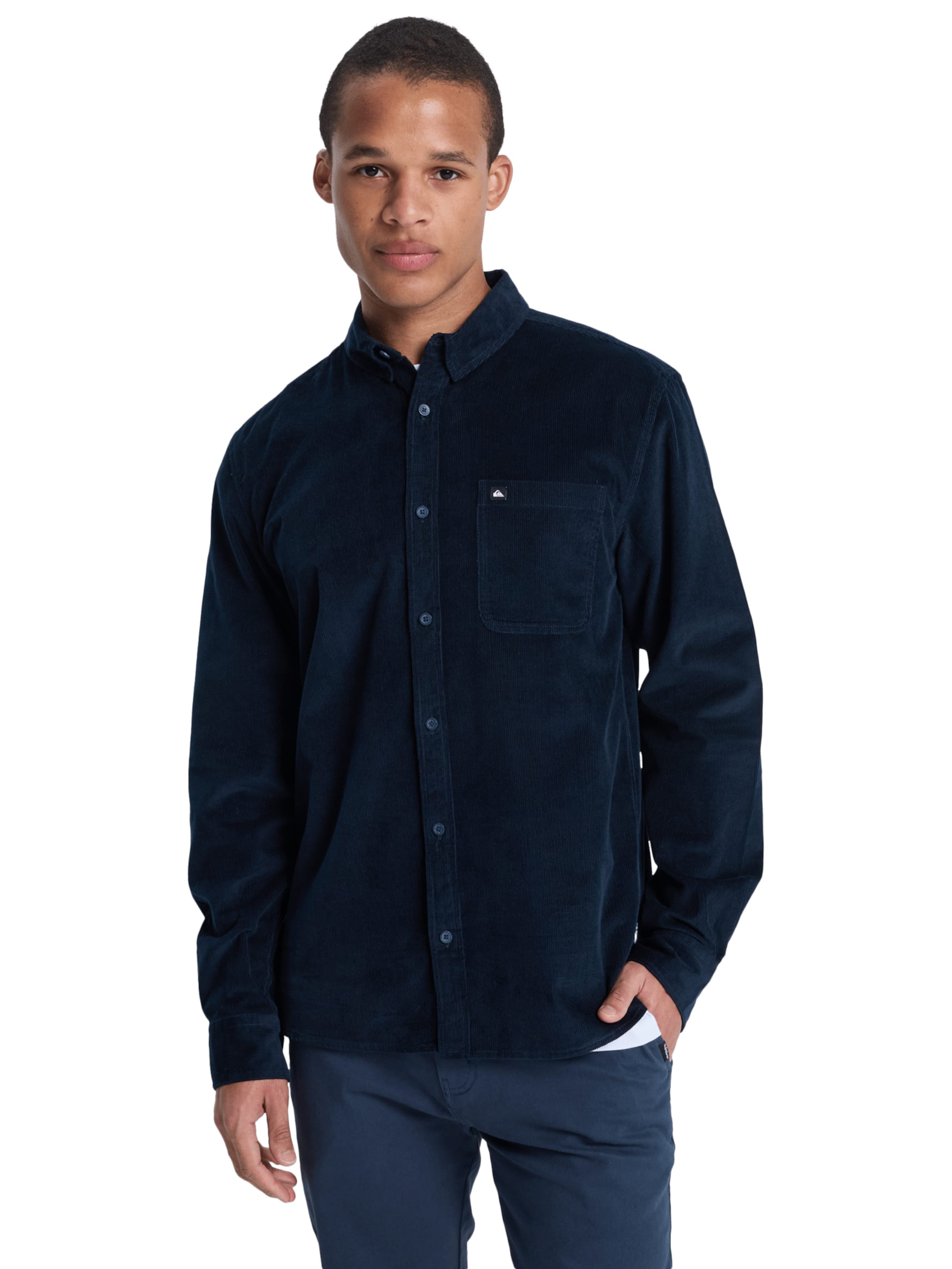 QUIKSILVER Regular fit Button Up Shirt in Blue: front