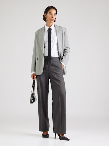 COMMA Wide leg Pantalon in Grijs