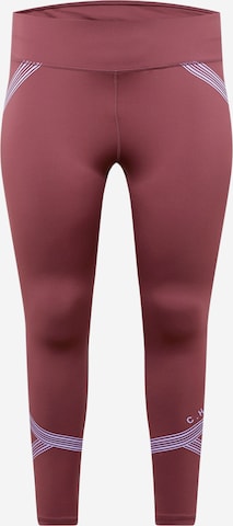 Only Play Curvy Skinny Workout Pants 'Ehy' in Purple: front