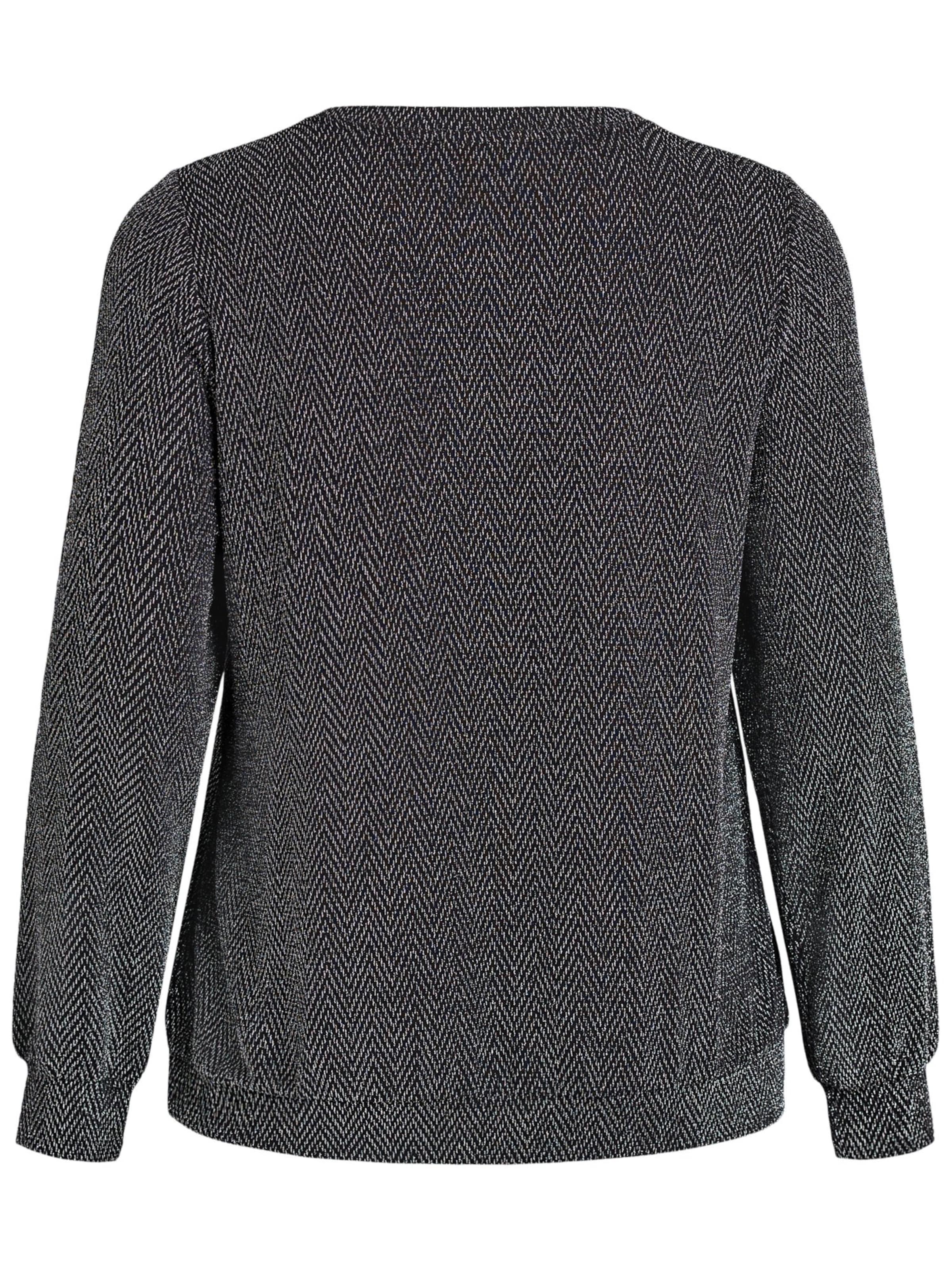 Zizzi Bluse 'Cadiana' in Schwarz