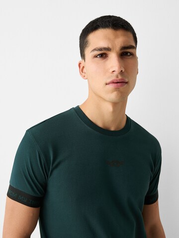 T-Shirt Bershka en vert