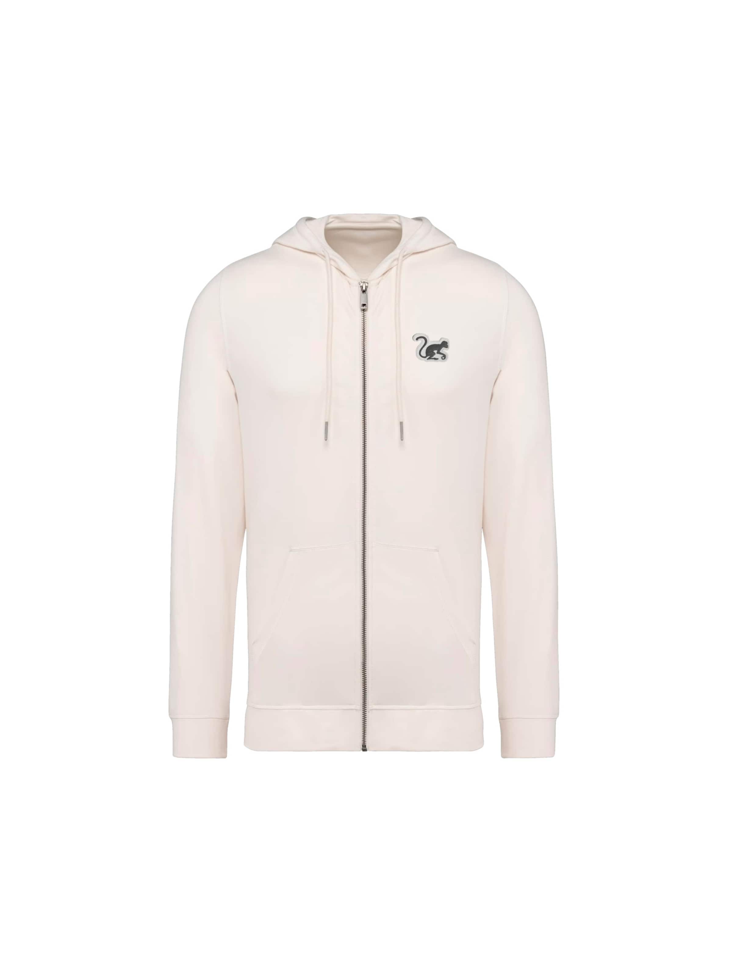 Veste de survêtement Surf Monkey en blanc : devant