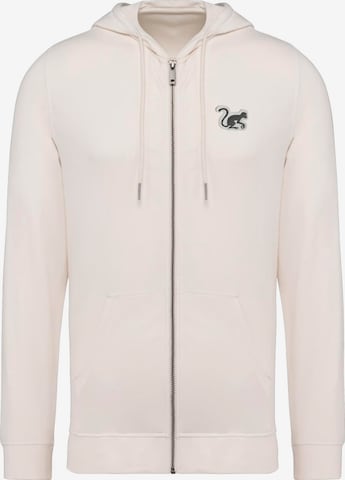 Surf Monkey - Sudadera en blanco: frente
